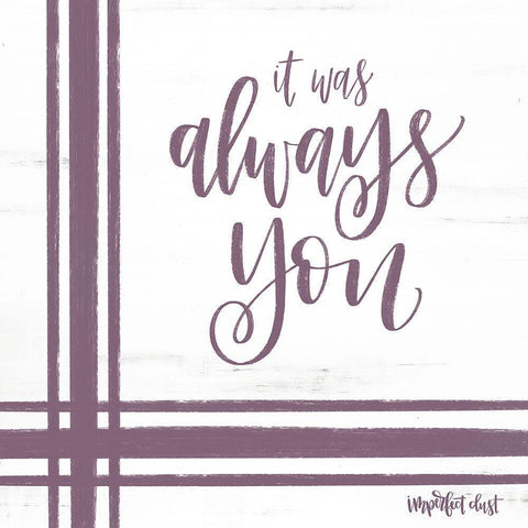 Always You Black Modern Wood Framed Art Print by Imperfect Dust