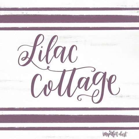Lilac Cottage White Modern Wood Framed Art Print with Double Matting by Imperfect Dust