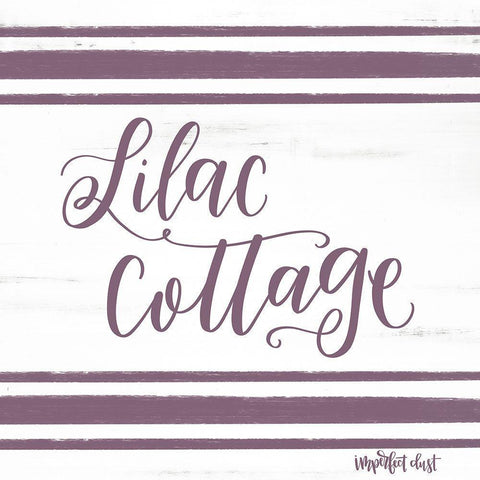 Lilac Cottage White Modern Wood Framed Art Print by Imperfect Dust