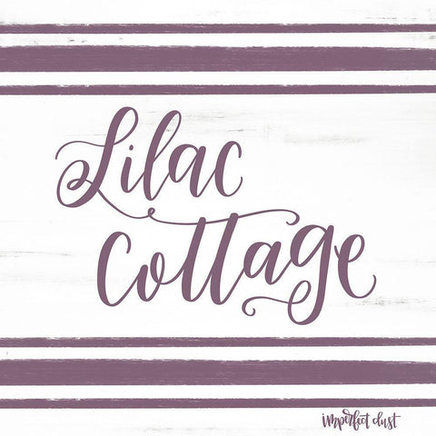 Lilac Cottage Black Modern Wood Framed Art Print with Double Matting by Imperfect Dust