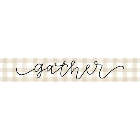 Gather  Black Modern Wood Framed Art Print by Imperfect Dust