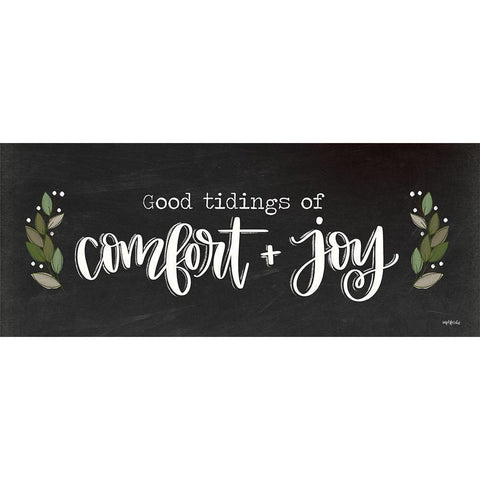 Comfort and Joy   Black Modern Wood Framed Art Print with Double Matting by Imperfect Dust