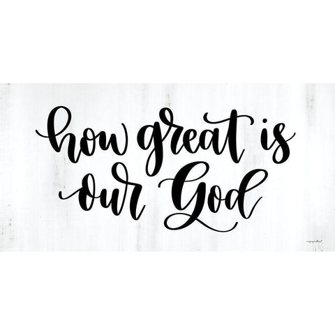How Great is Our God White Modern Wood Framed Art Print by Imperfect Dust