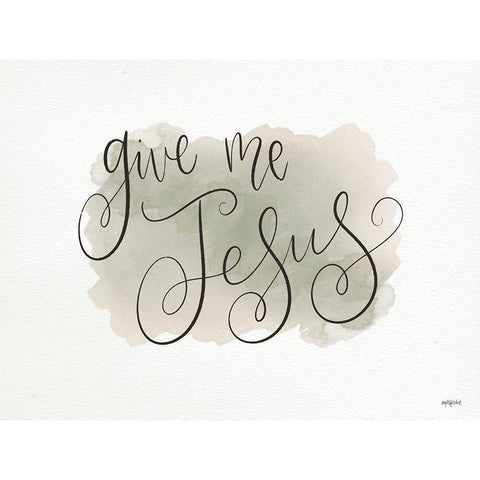 Give Me Jesus Gold Ornate Wood Framed Art Print with Double Matting by Imperfect Dust