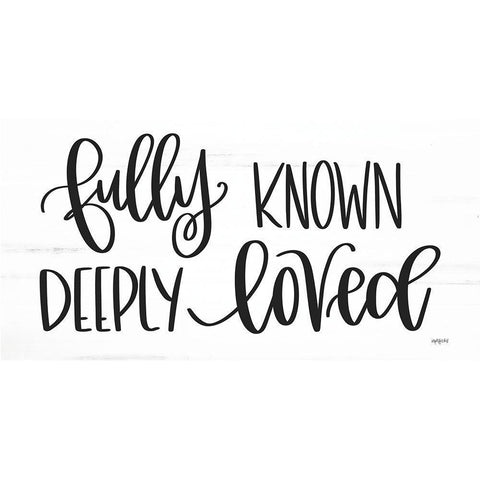 Fully Known-Deeply Loved White Modern Wood Framed Art Print by Imperfect Dust