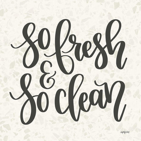 So Fresh and So Clean White Modern Wood Framed Art Print by Imperfect Dust