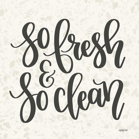 So Fresh and So Clean Black Modern Wood Framed Art Print by Imperfect Dust