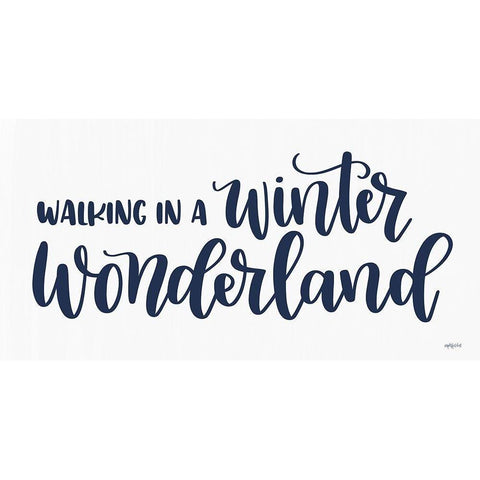 Winter Wonderland White Modern Wood Framed Art Print by Imperfect Dust