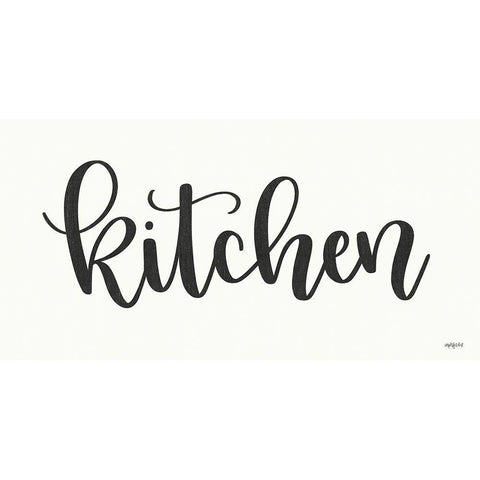 Kitchen Black Modern Wood Framed Art Print with Double Matting by Imperfect Dust