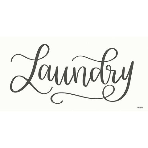 Laundry Black Modern Wood Framed Art Print by Imperfect Dust