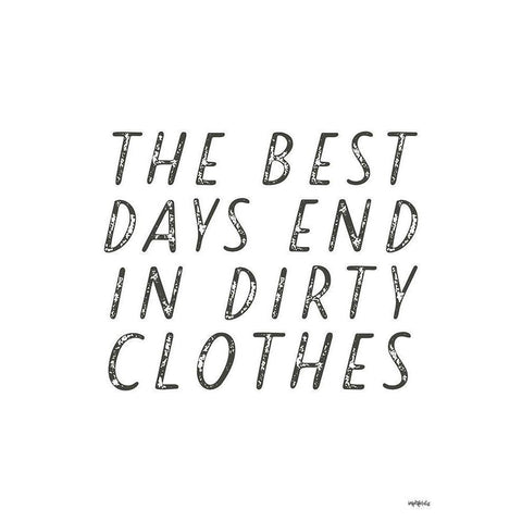 The Best Days White Modern Wood Framed Art Print by Imperfect Dust