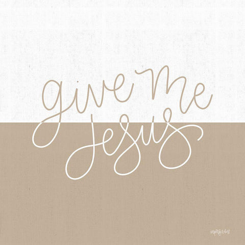 Give Me Jesus Black Ornate Wood Framed Art Print with Double Matting by Imperfect Dust