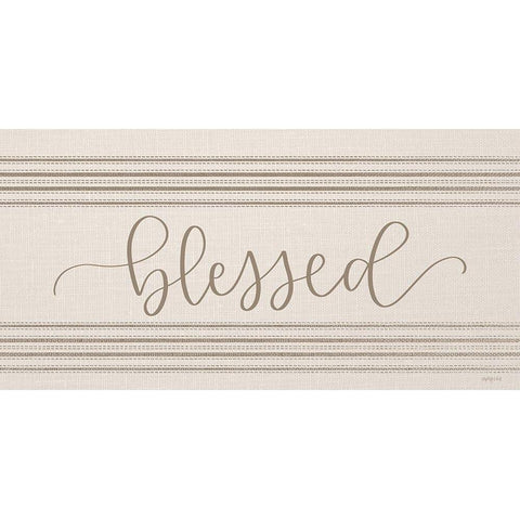 Blessed Black Modern Wood Framed Art Print by Imperfect Dust