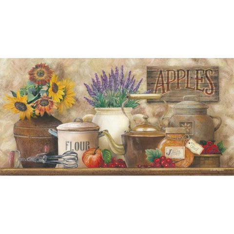 Antique Kitchen White Modern Wood Framed Art Print by Wargo, Ed