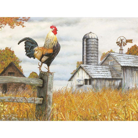 Down on the Farm II Black Modern Wood Framed Art Print by Wargo, Ed