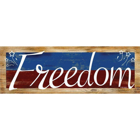 Freedom White Modern Wood Framed Art Print by Wargo, Ed