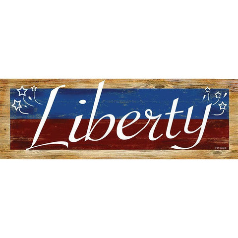 Liberty White Modern Wood Framed Art Print by Wargo, Ed