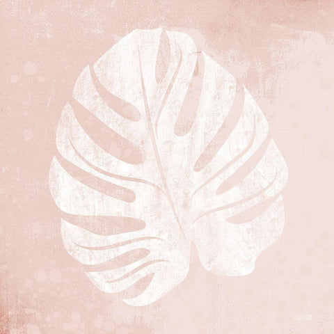 Blush Fern III Gold Ornate Wood Framed Art Print with Double Matting by House Fenway