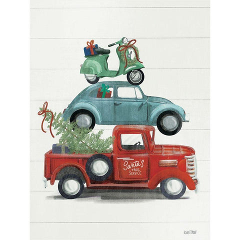 Holiday Travels   Black Modern Wood Framed Art Print by House Fenway