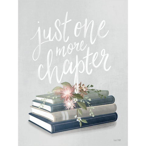 One More Chapter Black Modern Wood Framed Art Print with Double Matting by House Fenway