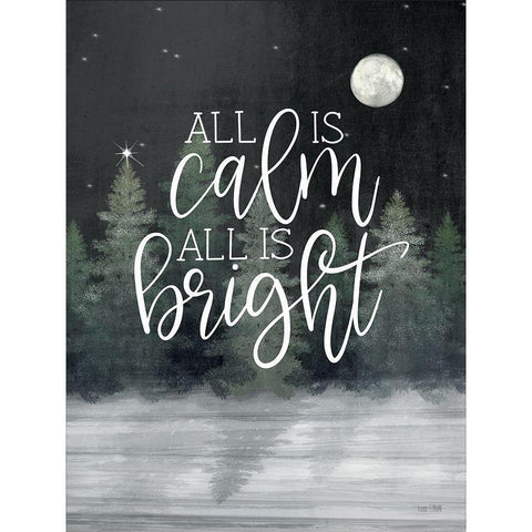 All is Calm I White Modern Wood Framed Art Print by House Fenway