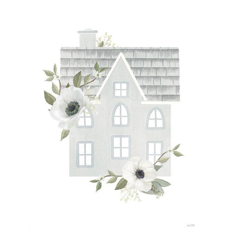 Bloom Sweet Bloom Black Modern Wood Framed Art Print by House Fenway