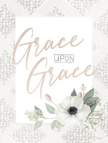Grace Upon Grace Black Ornate Wood Framed Art Print with Double Matting by House Fenway