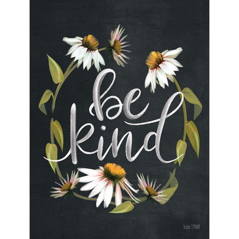 Be Kind  Gold Ornate Wood Framed Art Print with Double Matting by House Fenway