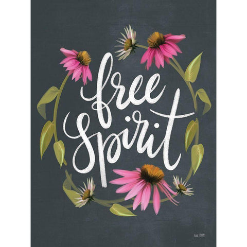 Free Spirit   Black Modern Wood Framed Art Print by House Fenway