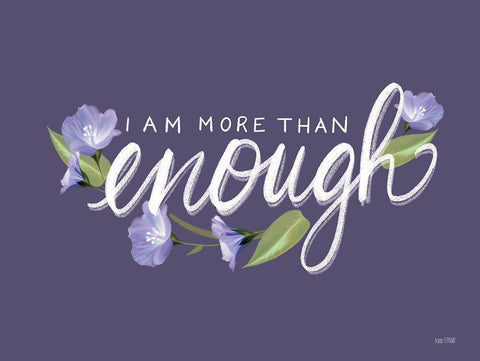 More than Enough Black Ornate Wood Framed Art Print with Double Matting by House Fenway