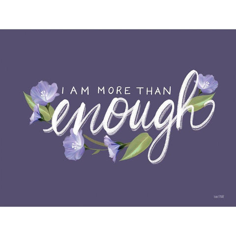 More than Enough White Modern Wood Framed Art Print by House Fenway