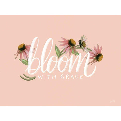 Bloom with Grace     Gold Ornate Wood Framed Art Print with Double Matting by House Fenway