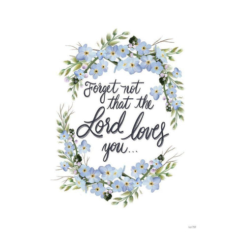 The Lord Loves You Black Modern Wood Framed Art Print with Double Matting by House Fenway