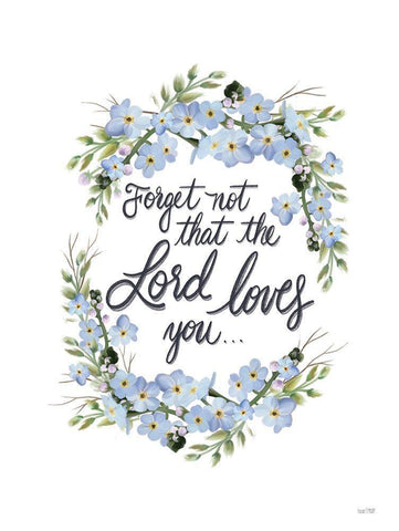 The Lord Loves You Black Ornate Wood Framed Art Print with Double Matting by House Fenway