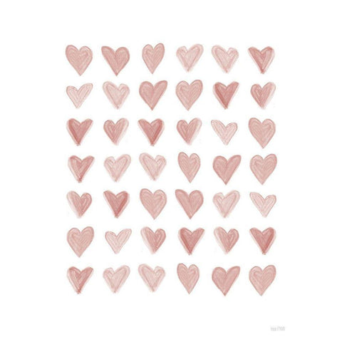 All the Love Black Modern Wood Framed Art Print by House Fenway