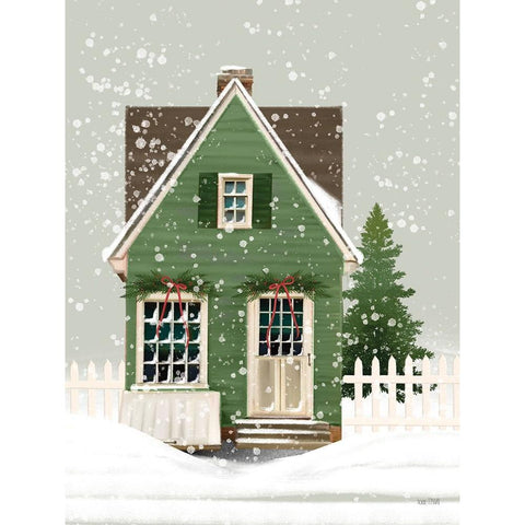 Holiday Home White Modern Wood Framed Art Print by House Fenway