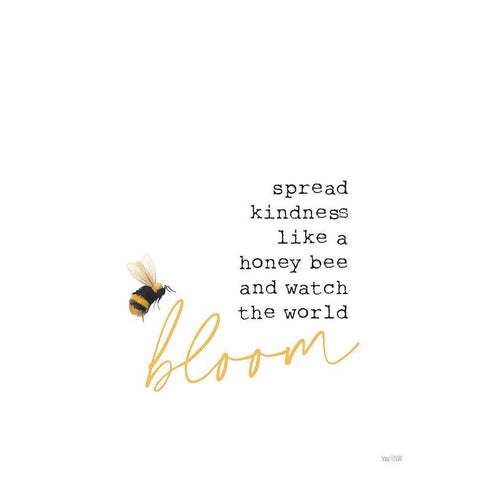 Spread Kindness Black Modern Wood Framed Art Print with Double Matting by House Fenway