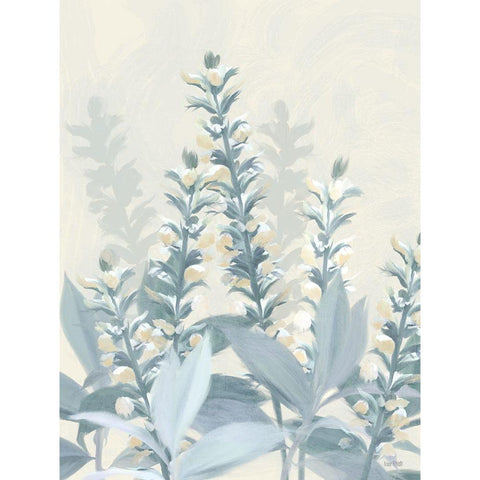 Golden Fields White Modern Wood Framed Art Print by House Fenway
