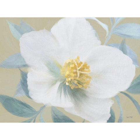 Golden Bloom Black Modern Wood Framed Art Print by House Fenway