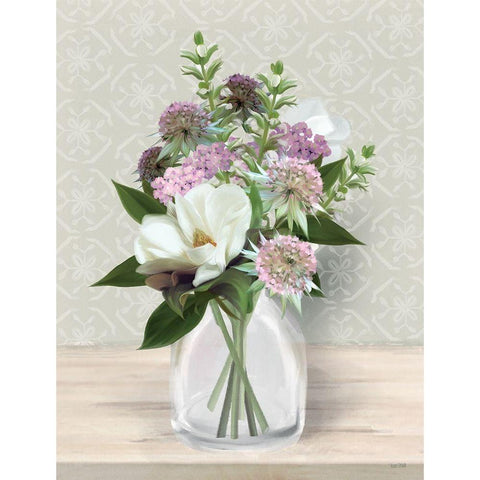 Wild for Plum White Modern Wood Framed Art Print by House Fenway