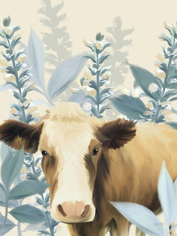 Goldie White Modern Wood Framed Art Print with Double Matting by House Fenway