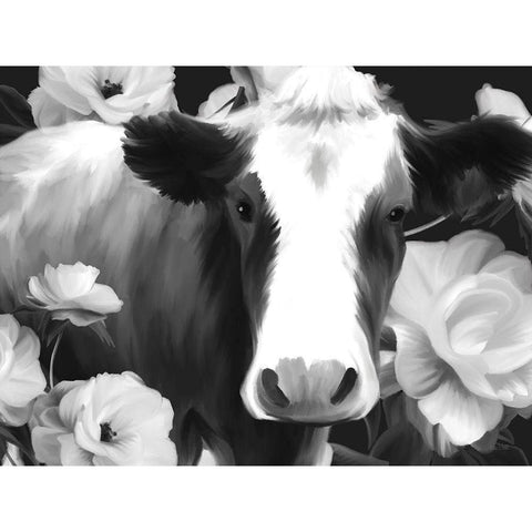 Penny Black Modern Wood Framed Art Print by Malkowski, Melissa