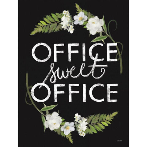 Office Sweet Office Gold Ornate Wood Framed Art Print with Double Matting by House Fenway