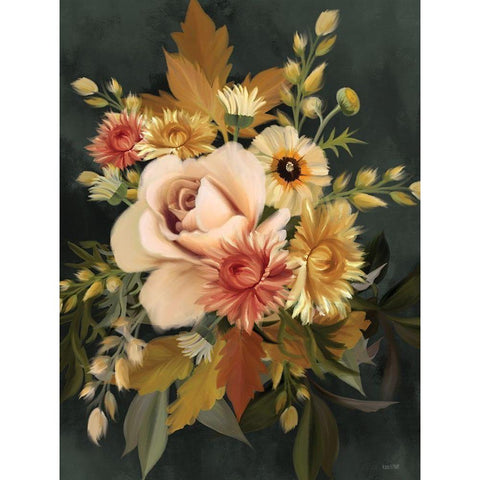 Romantic Autumn I Black Modern Wood Framed Art Print by House Fenway