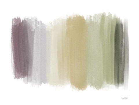 Botanical Abstract Black Ornate Wood Framed Art Print with Double Matting by House Fenway