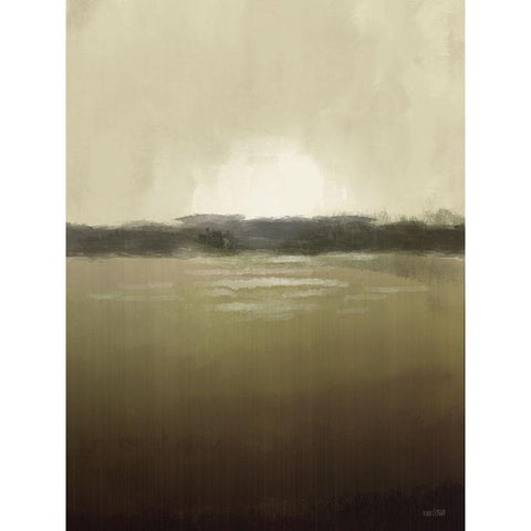 Golden Sunset White Modern Wood Framed Art Print by House Fenway