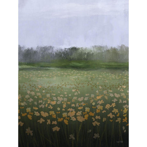 Spring Morning Black Modern Wood Framed Art Print by House Fenway
