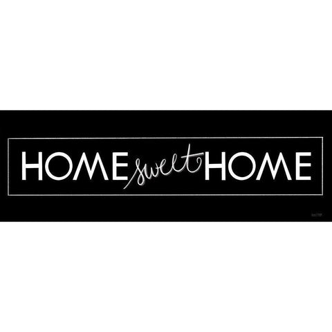 Home Sweet Home White Modern Wood Framed Art Print by House Fenway