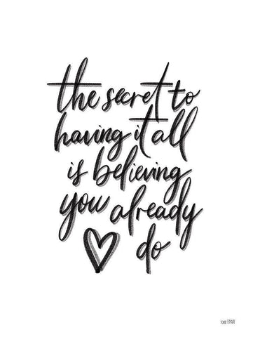 The Secret White Modern Wood Framed Art Print with Double Matting by House Fenway