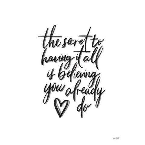 The Secret White Modern Wood Framed Art Print by House Fenway